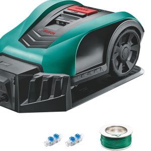 Tondeuse robot connectée Bosch - Indego S+ 350 (contrôle avec smartphone, largeur de coupe de 19 cm, superficie jusqu'à 350 m², avec accessoire - Reconditionné