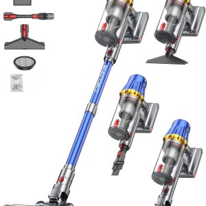 Aspirateur balai sans fil Huhuba H9 – Puissance 58 kPa – Batterie amovible – Reconditionné