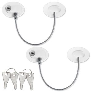 Verrou de réfrigérateur avec clés pour sécurité enfant - visuel produit