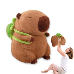 Peluche capybara avec tortue 25 cm - visuel produit