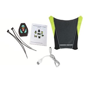 Gilet réfléchissant LED pour vélo avec signal lumineux - visuel produit