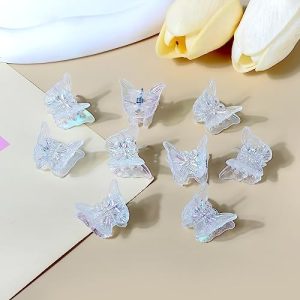 Lot de 60 mini pinces à cheveux papillon - visuel produit
