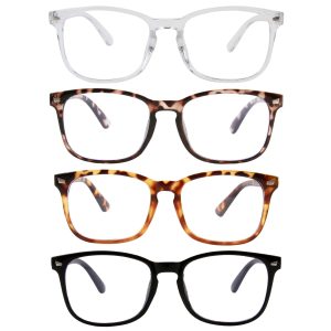 Lot de 4 lunettes anti lumière bleue - visuel produit
