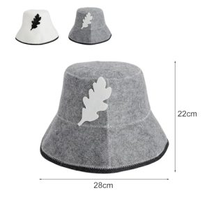 Bonnet de sauna en feutre - lot de 2 - visuel produit