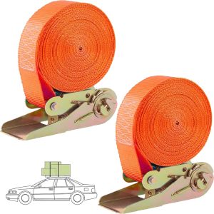 Lot de 2 sangles d'arrimage à cliquet 12 m - visuel produit