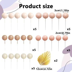 Décoration de gâteau boho rose champagne 27 pièces - visuel produit