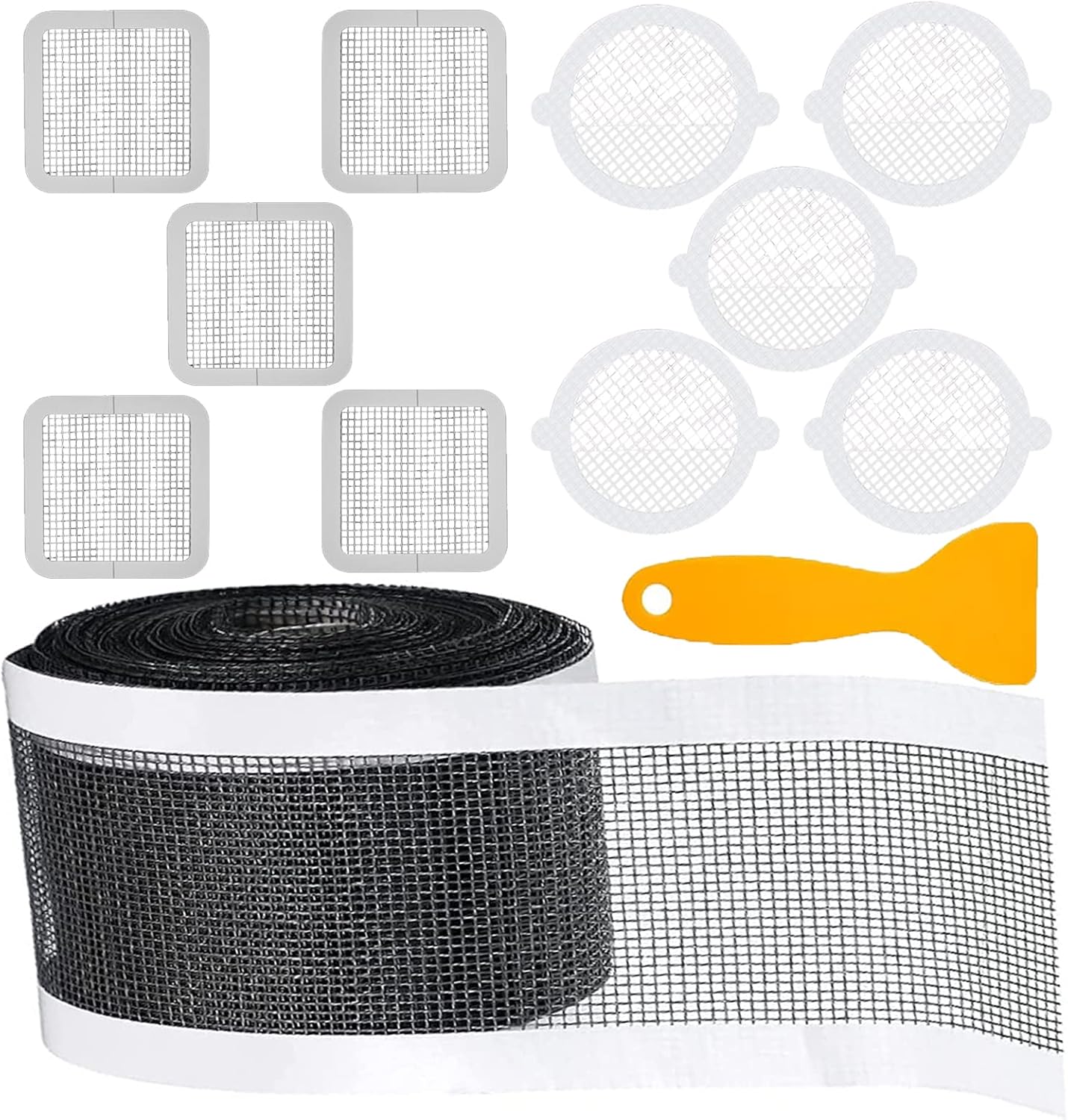 Kit recogedor de pelo desechable JOIMAR - rollo de adhesivos rectangulares para filtro de desagüe de