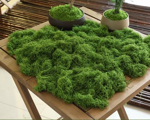 Mousse Artificielle Décorative 100g - Fausse Mousse Végétale verdee Foncée para Bricolaje y Décorati