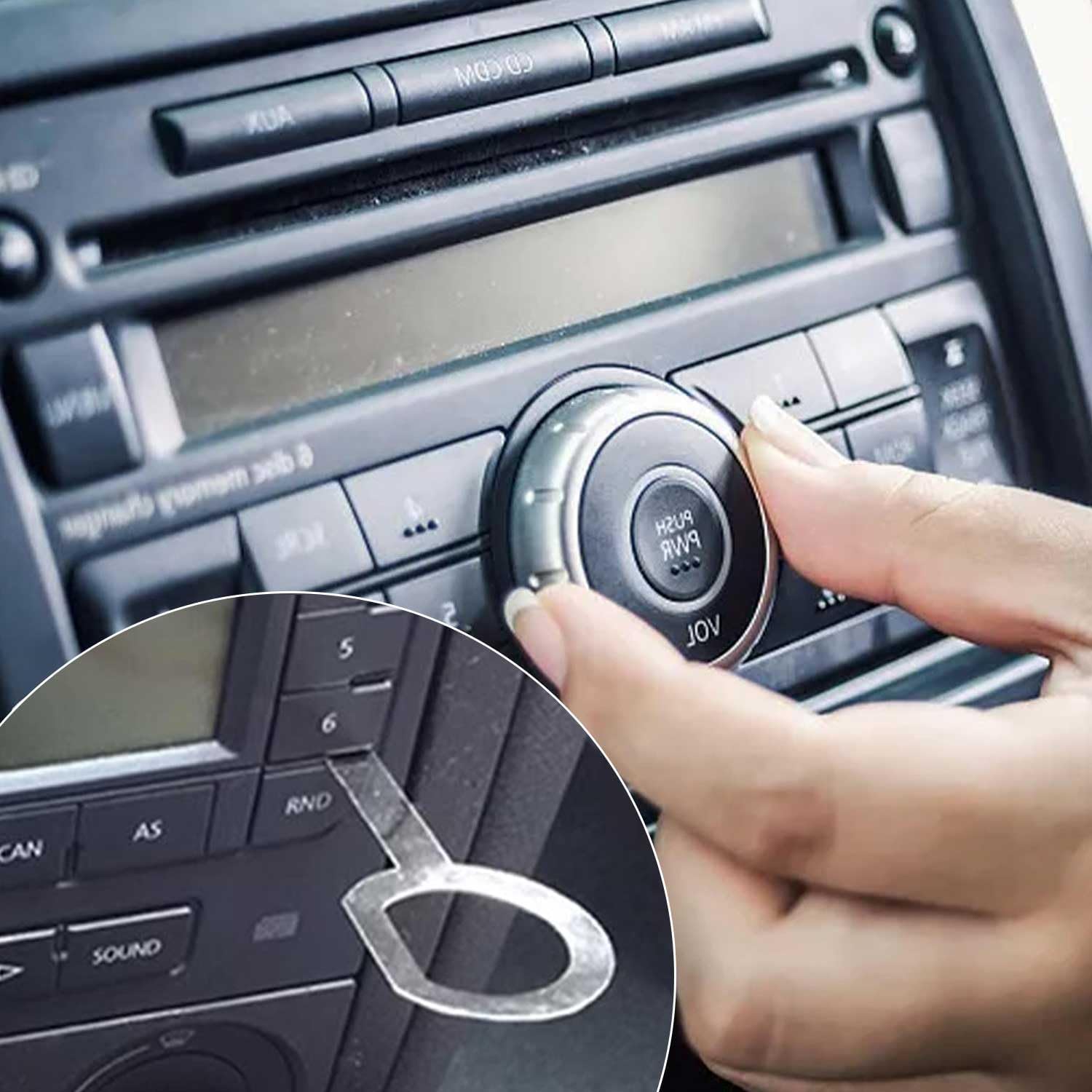 Clef Autoradio 8 Pièces en Acier Inoxydable - Outils de Démontage pour Autoradio et Climatiseurs de - produit neuf issu de déstockage