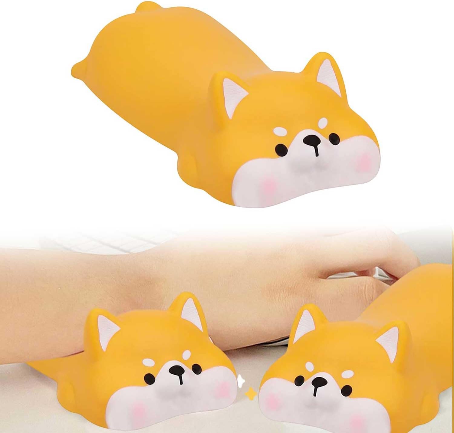 Repose Poignet Souris en Forme de U Orange - Support antideslizanteant y Confortable HJIAMA