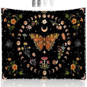 P000768-image_01 HJIAMA Tenture Murale Papillon Colorée en Polyester 150x100 cm - Tapisserie Murale Multifonction pou - produit neuf issu de déstockage