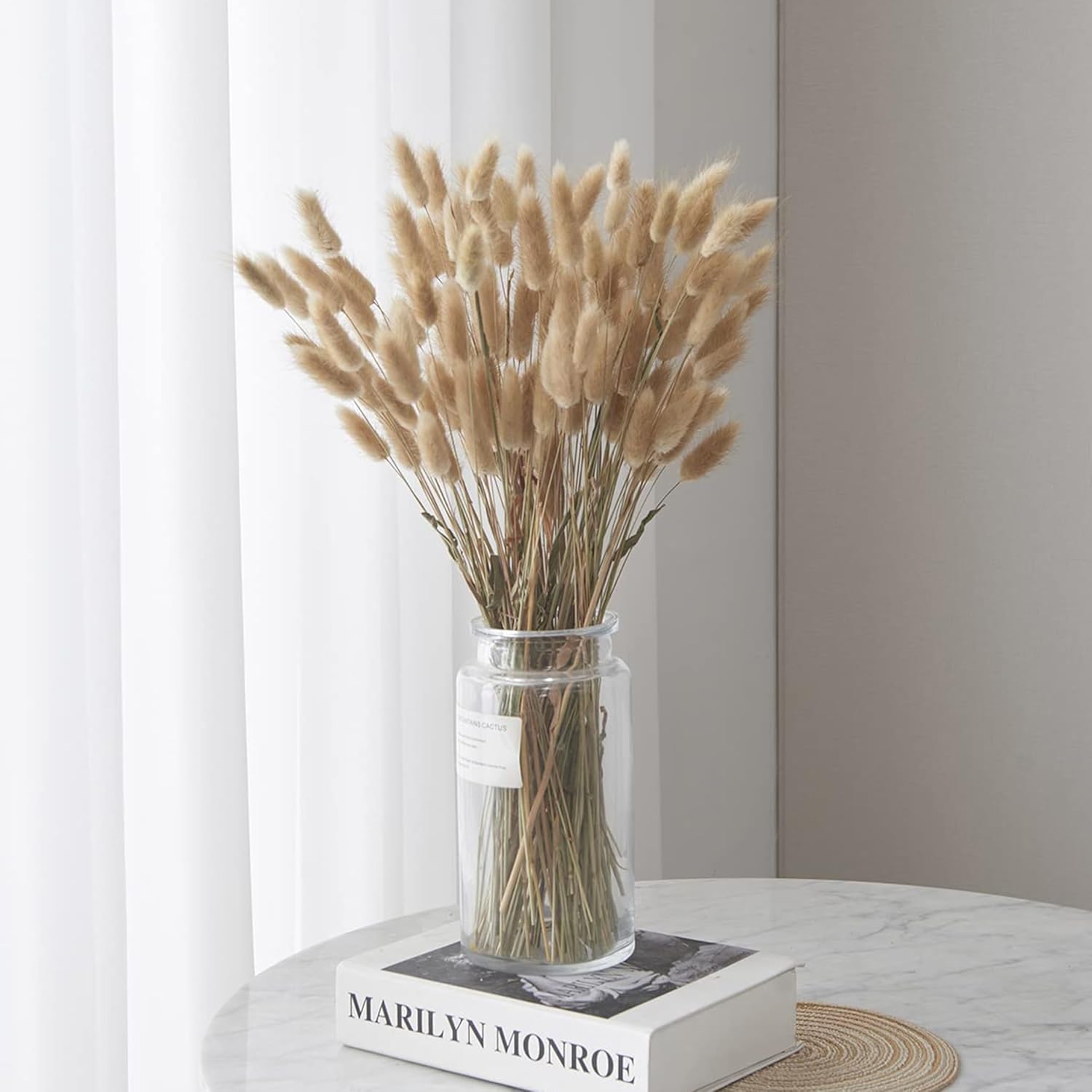 Pampa Seca Natural – 60 piezas Hierba de Pampa y Cola de Conejo, 50-60 cm – Decoración Mar