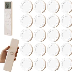 20 Supports Magnétiques Muraux pour Télécommandes - Porte Télécommande Multifonctionnel Blanc - produit neuf issu de déstockage