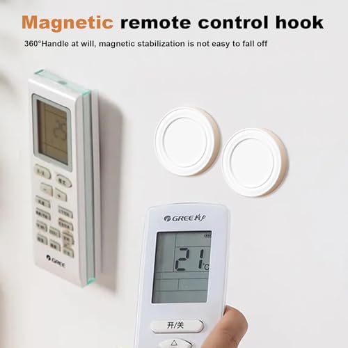 20 Supports Magnétiques Muraux pour Télécommandes - Porte Télécommande Multifonctionnel Blanc - produit neuf issu de déstockage