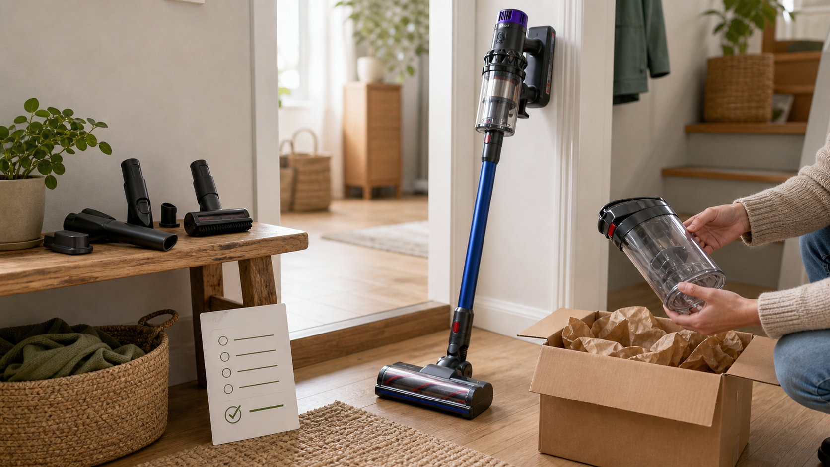 Choisir un aspirateur balai reconditionné selon les surfaces et accessoires