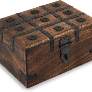 Ajuny Boîte à bijoux en bois
