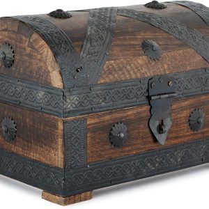 Ajuny Boîte à bijoux en bois de manguier
