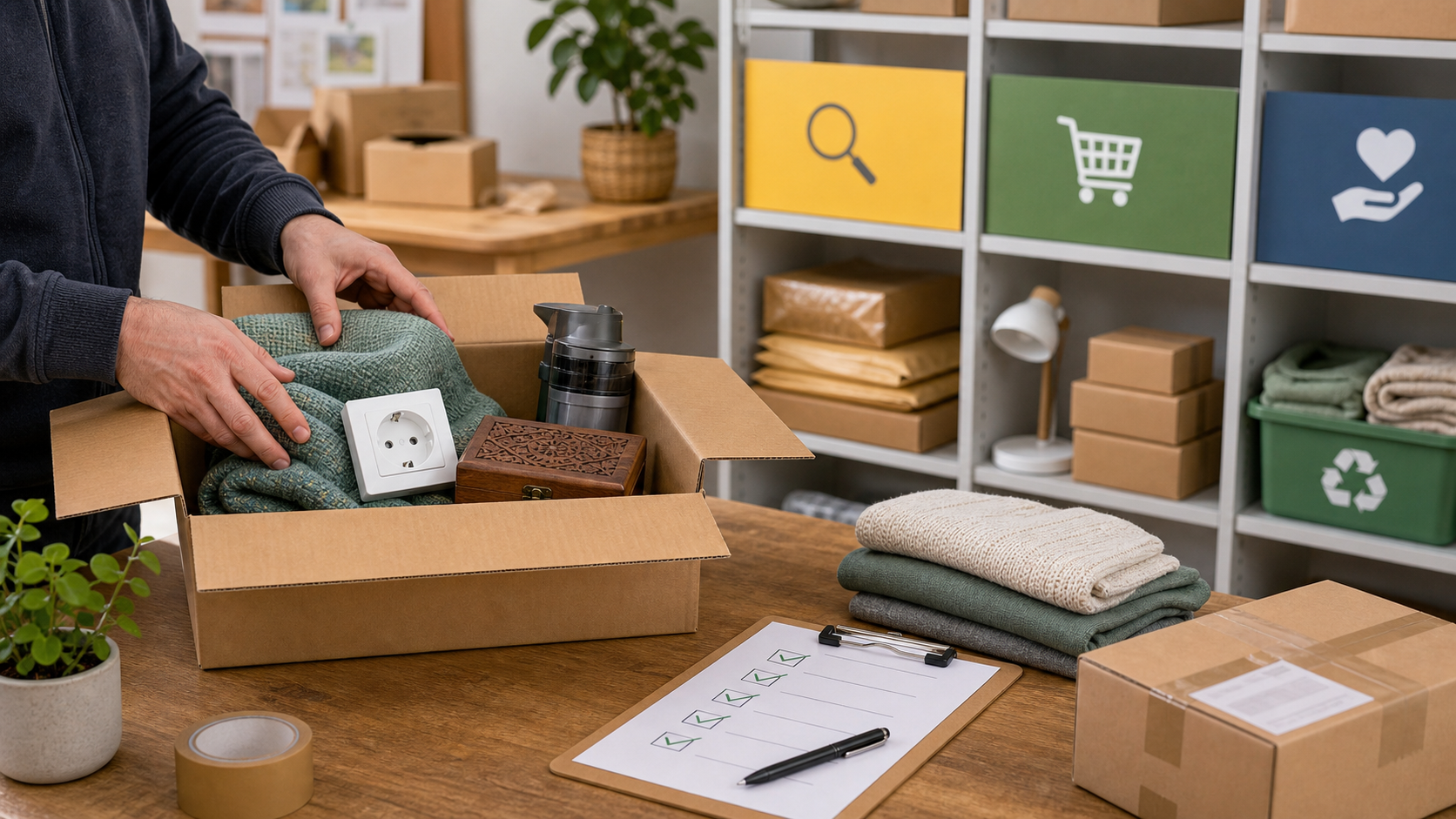 Tri de retours et invendus pour leur donner une seconde vie