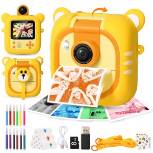 Appareil photo instantané enfant ARNSSIEN M2 jaune orange reconditionné - image 1