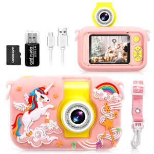 71PFby8h4uL.jpg Appareil photo enfant ARNSSIEN X101 rose reconditionné - image 1