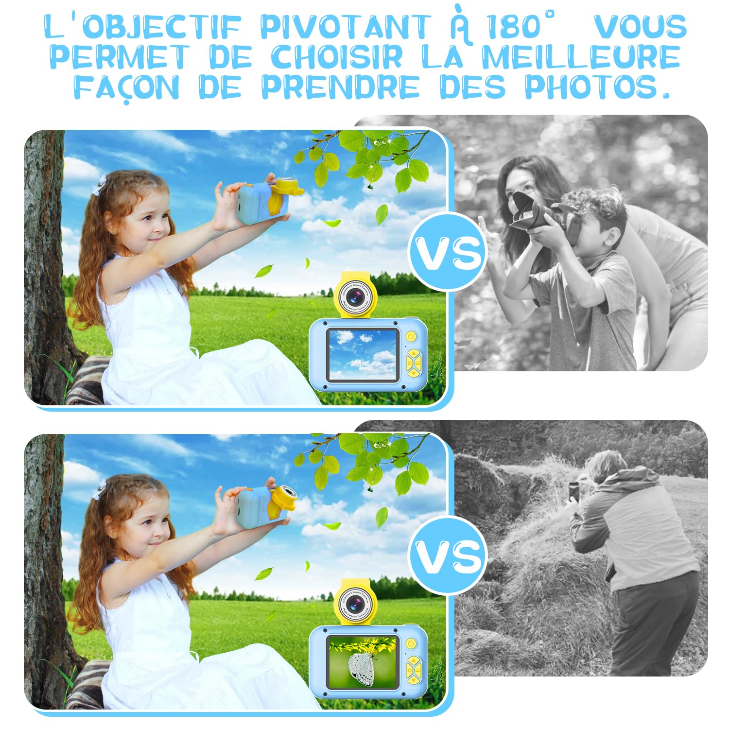 Appareil photo enfant ARNSSIEN X101 jaune reconditionné accessoires