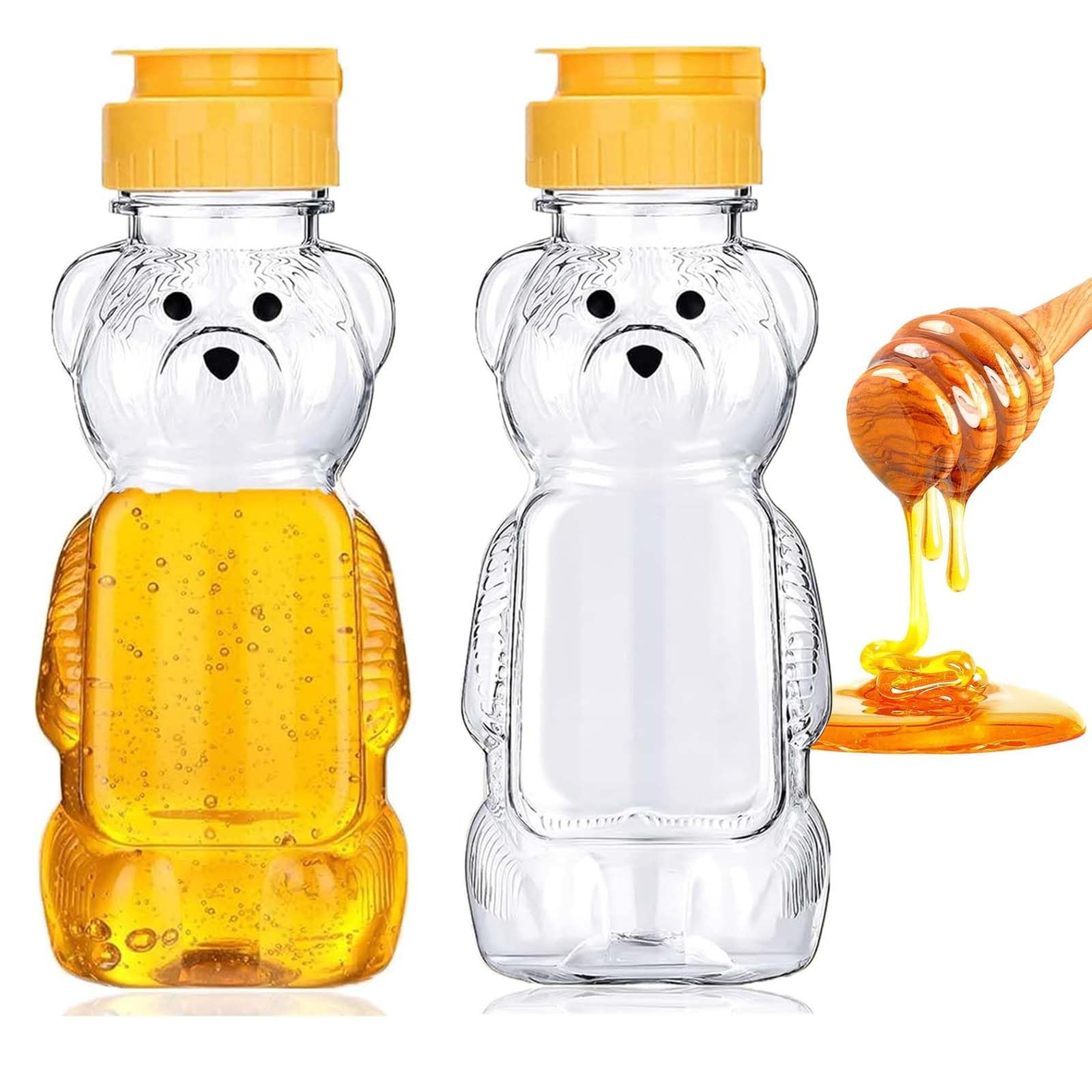 Dispensadores de miel PET – lote de 2