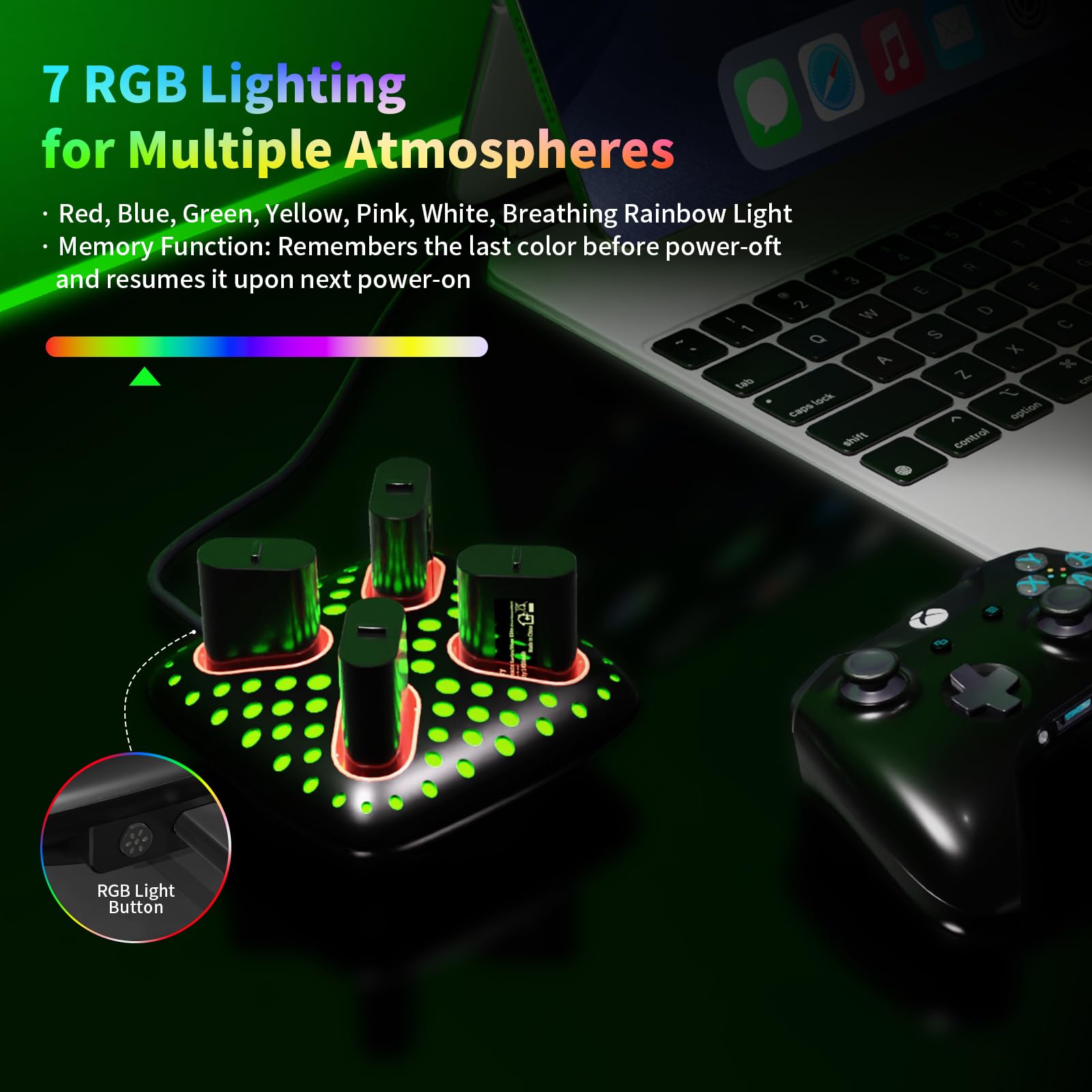 Kit batteries rechargeables Xbox avec station de charge AceGamer