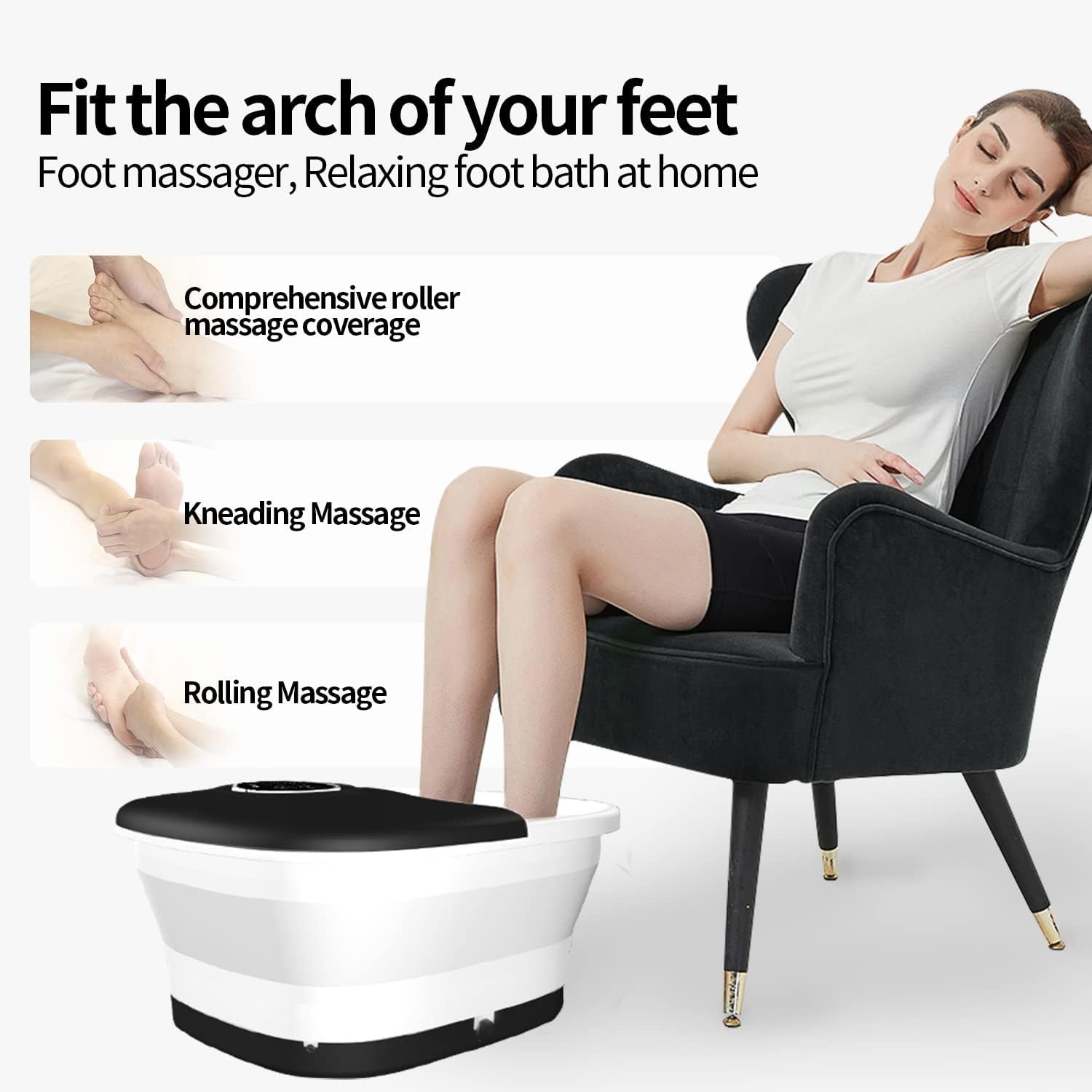 Verwendung des KNQZE-Massage-Fußbades