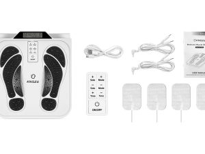 Stimulateur circulation pieds EMS/TENS KNQZE avec telecommande et accessoires