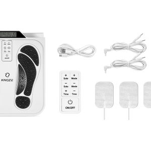 Stimulateur circulation pieds EMS/TENS KNQZE avec telecommande et accessoires