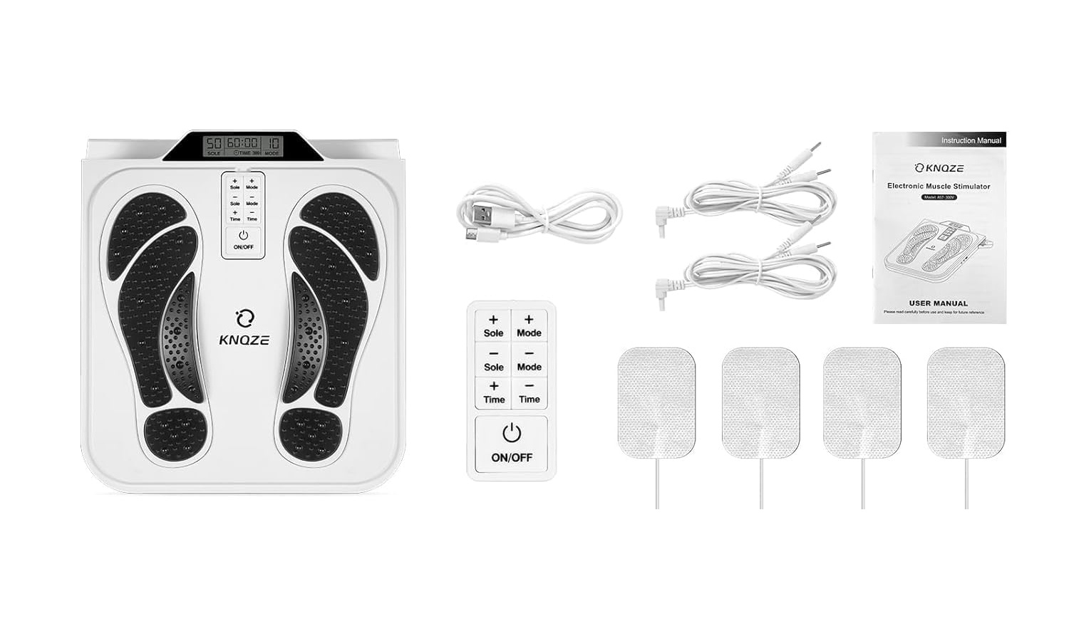 Estimulador de circulación para pies EMS/TENS KNQZE – reacondicionado