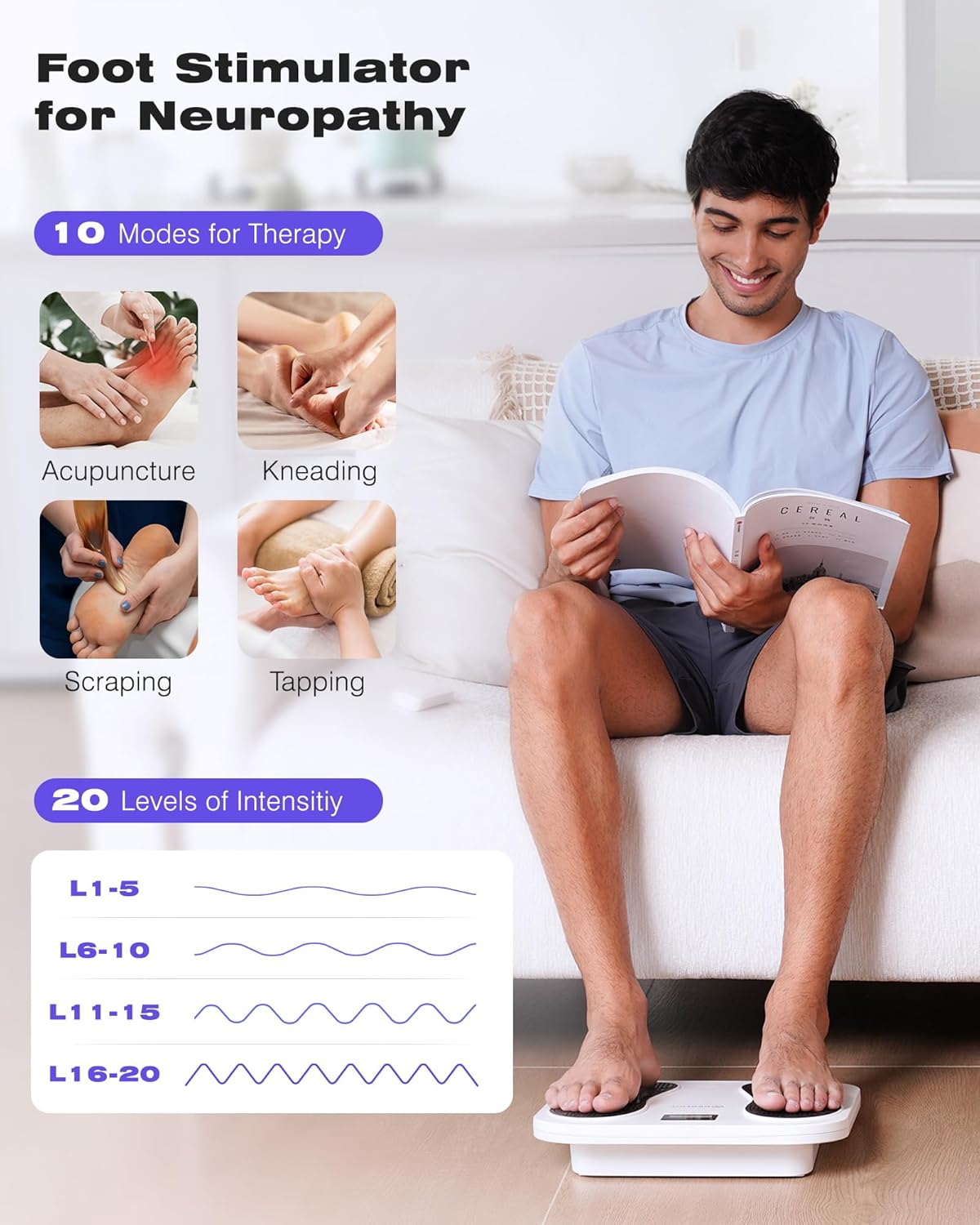 KINGJOY KTR-4012 Wiederaufladbares EMS für Füße und Beine – Details und Bestellung