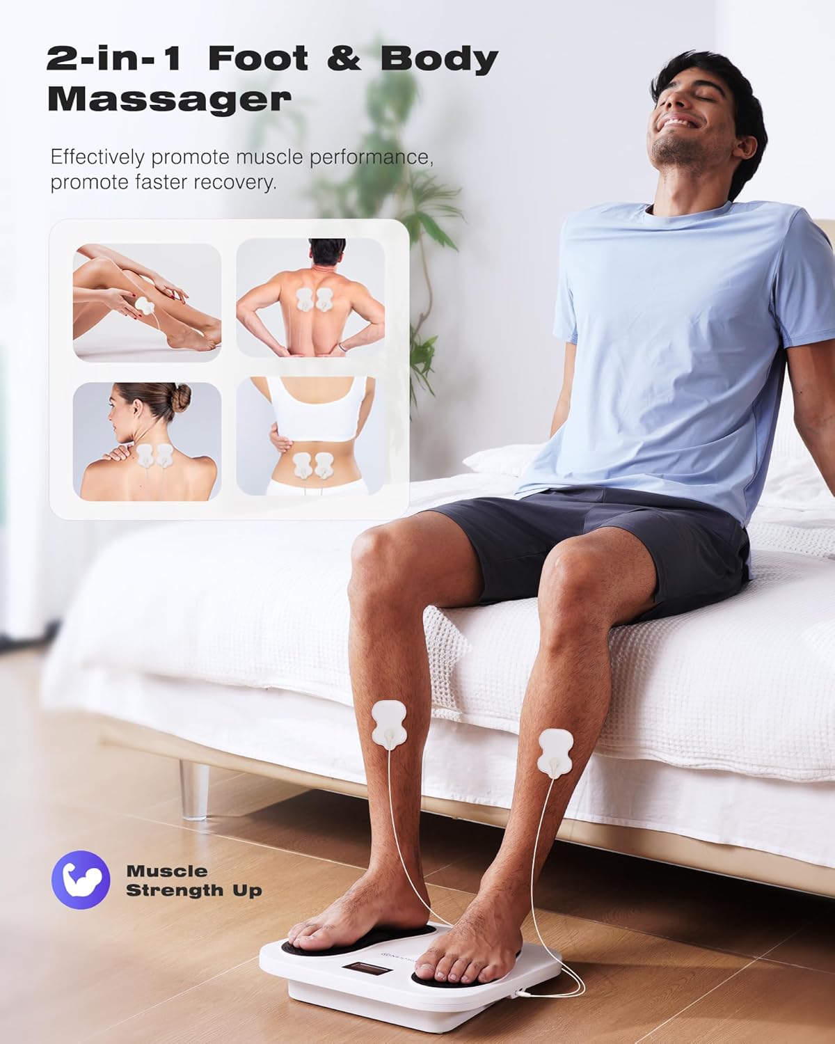 KINGJOY KTR-4012 Wiederaufladbares EMS-Fußmassagegerät – wiederaufbereitet – Bild 4
