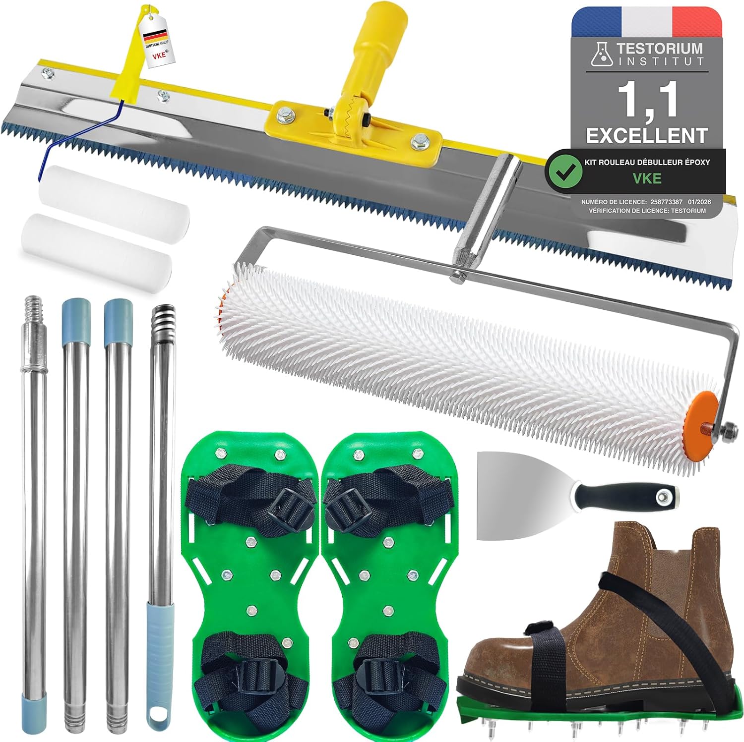Kit de ragréage VKE avec rouleau débulleur 50 cm – reconditionné