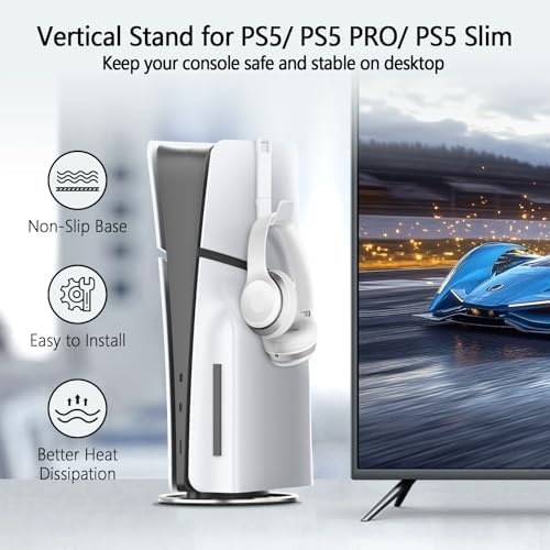 Support vertical AceGamer pour PS5, PS5 Slim et PS5 Pro – Image 2