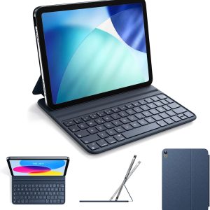 HOU FY-10G QWERTZ Blau Tastaturhülle