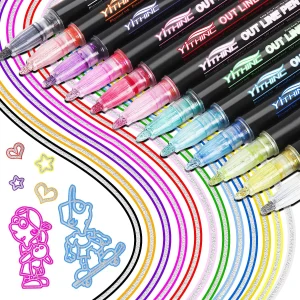 Feutres paillettes YITHINC 12 couleurs Feutres paillettes YITHINC 12 couleurs