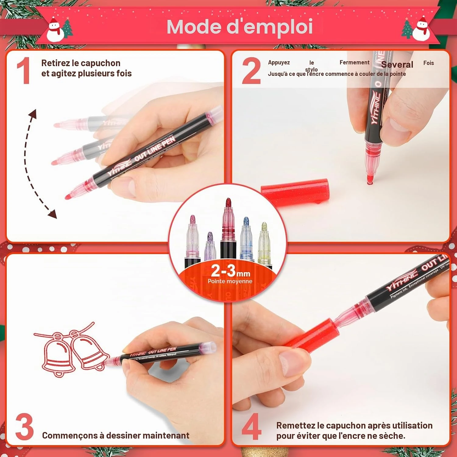 Couleurs pailletées YITHINC pour loisirs créatifs