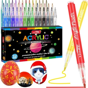 Marqueurs peinture acrylique YITHINC 42 couleurs Marqueurs peinture acrylique YITHINC 42 couleurs