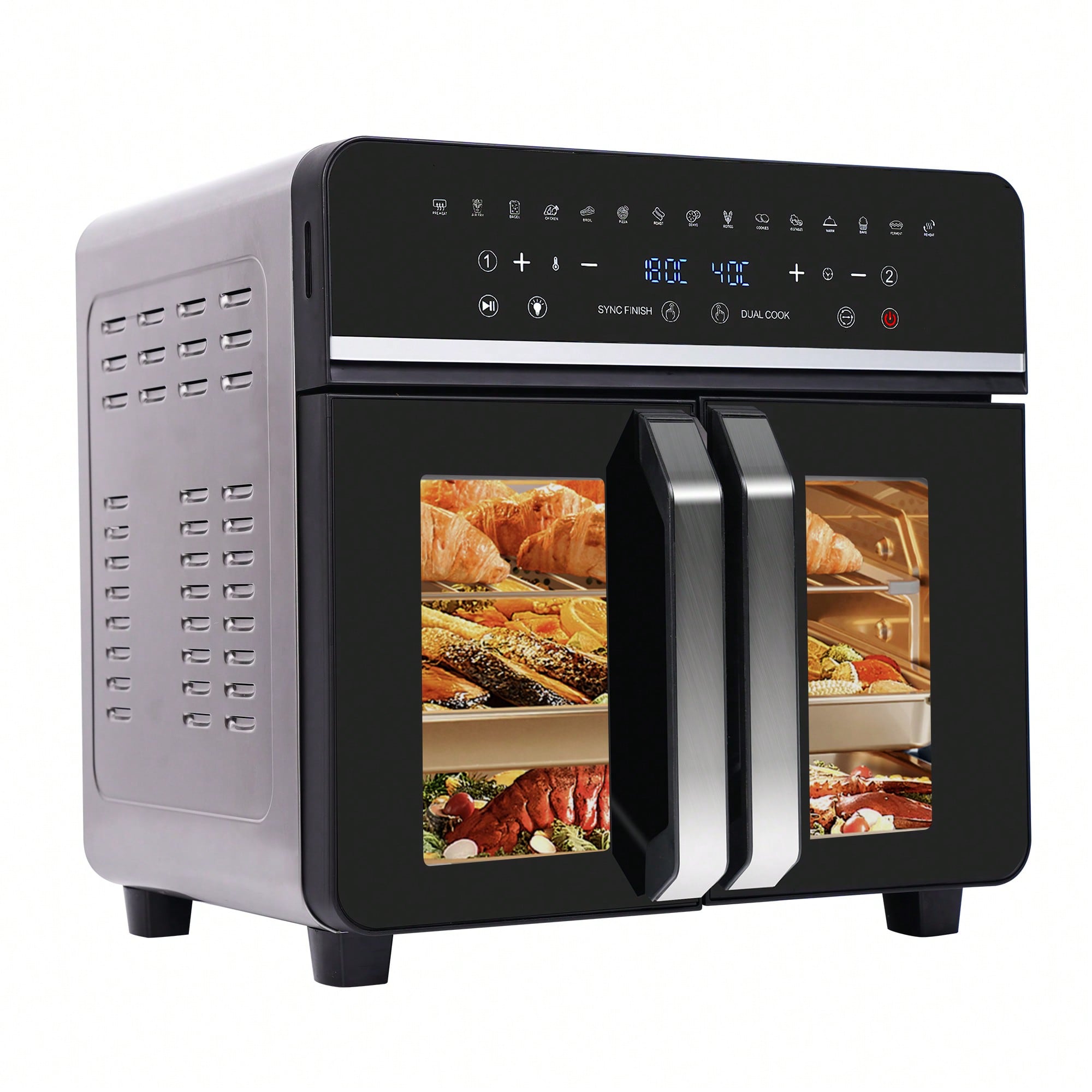 Mini horno freidora de aire de doble zona EMPHSISM 23L