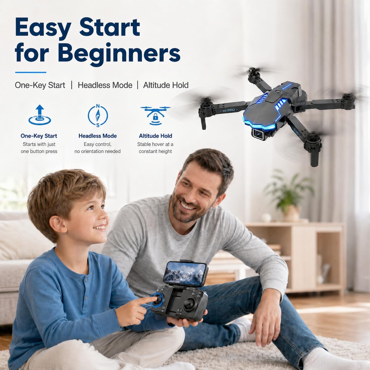 Drone caméra 1080p Kononioo - image 2