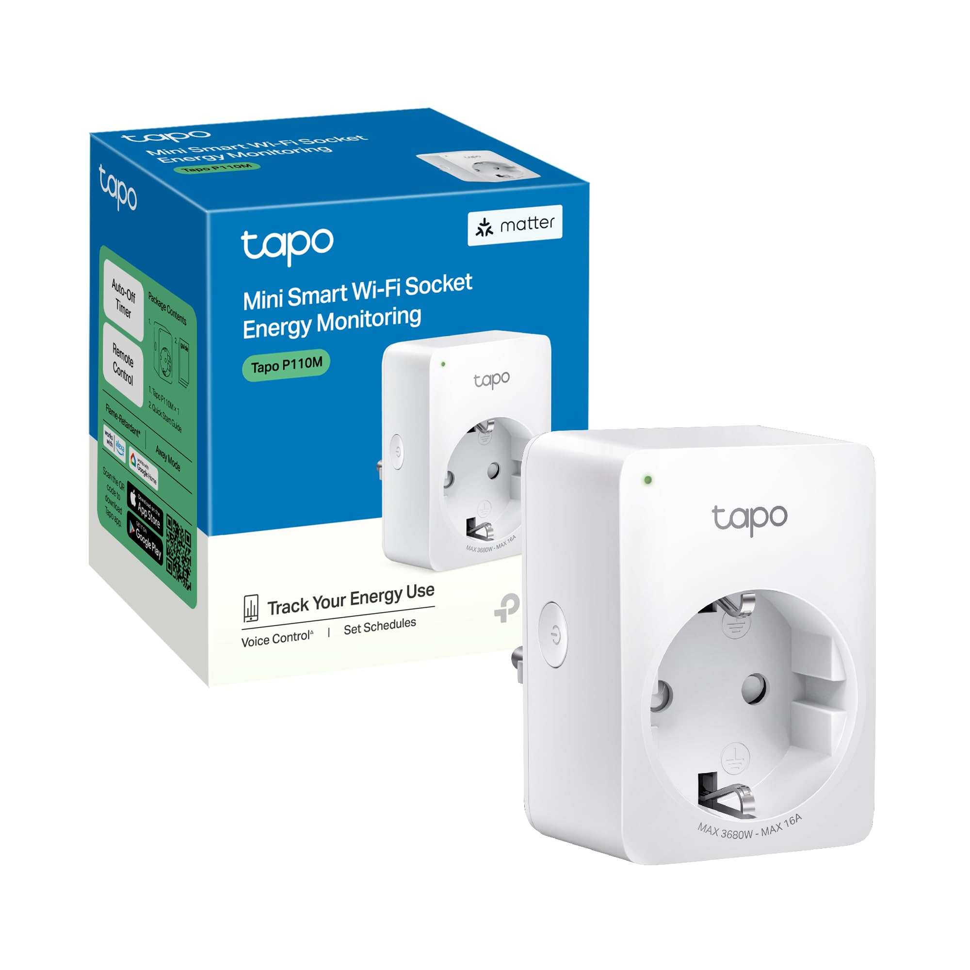 TP-Link Tapo P110M – enchufe Wi-Fi reacondicionado