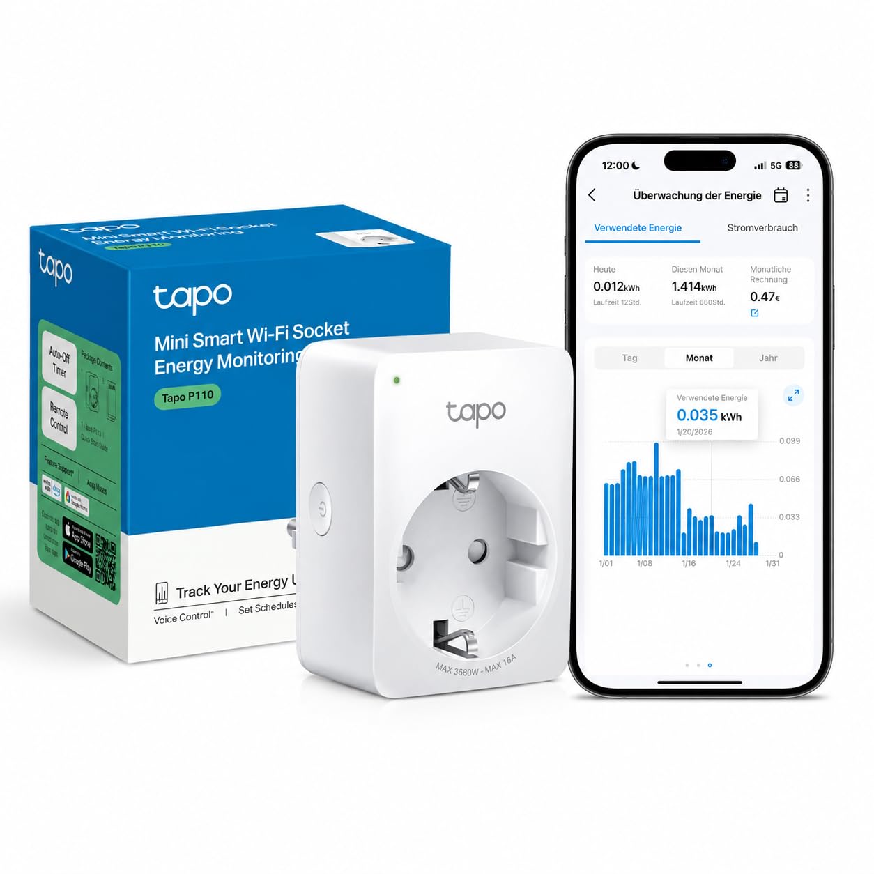 TP-Link Tapo P110 – enchufe Wi-Fi reacondicionado