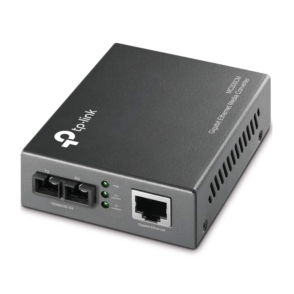 TP-Link MC200CM – conversor de medios Ethernet Gigabit multimodo reacondicionado