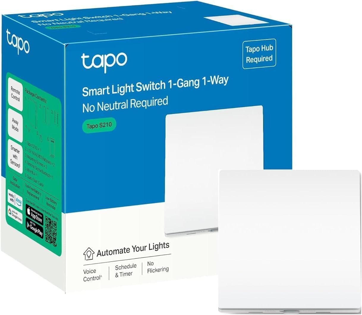 TP-Link Tapo S210 – interruptor de pared domótico reacondicionado