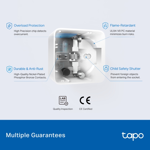 TP-Link Tapo P125M(1-pack) – enchufe Wi-Fi reacondicionado – Versión italiana