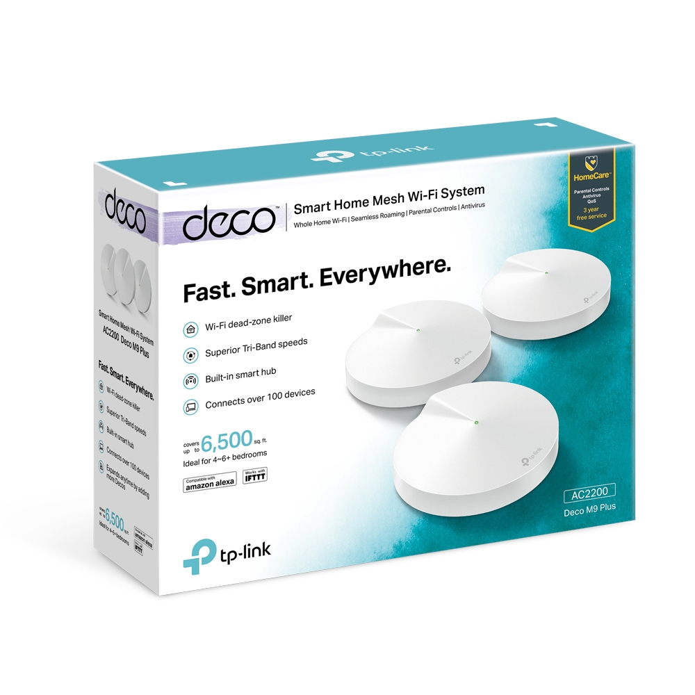 TP-Link Deco M9 Plus(3-pack) – sistema Wi-Fi Mesh reacondicionado