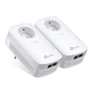 TP-Link TL-PA9025P KIT &ndash; Kit CPL AV2000, 2 ports Gigabit et prise gigogne FR &mdash; visuel catalogue