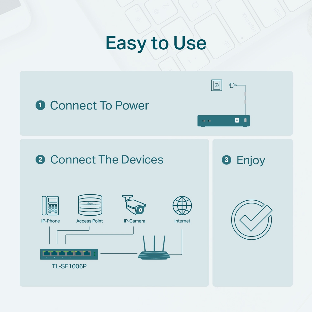 TP-Link TL-SF1006P – switch de red reacondicionado