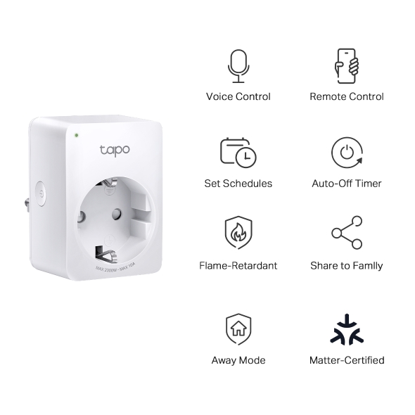 TP-Link Tapo P100MA – enchufe Wi-Fi reacondicionado